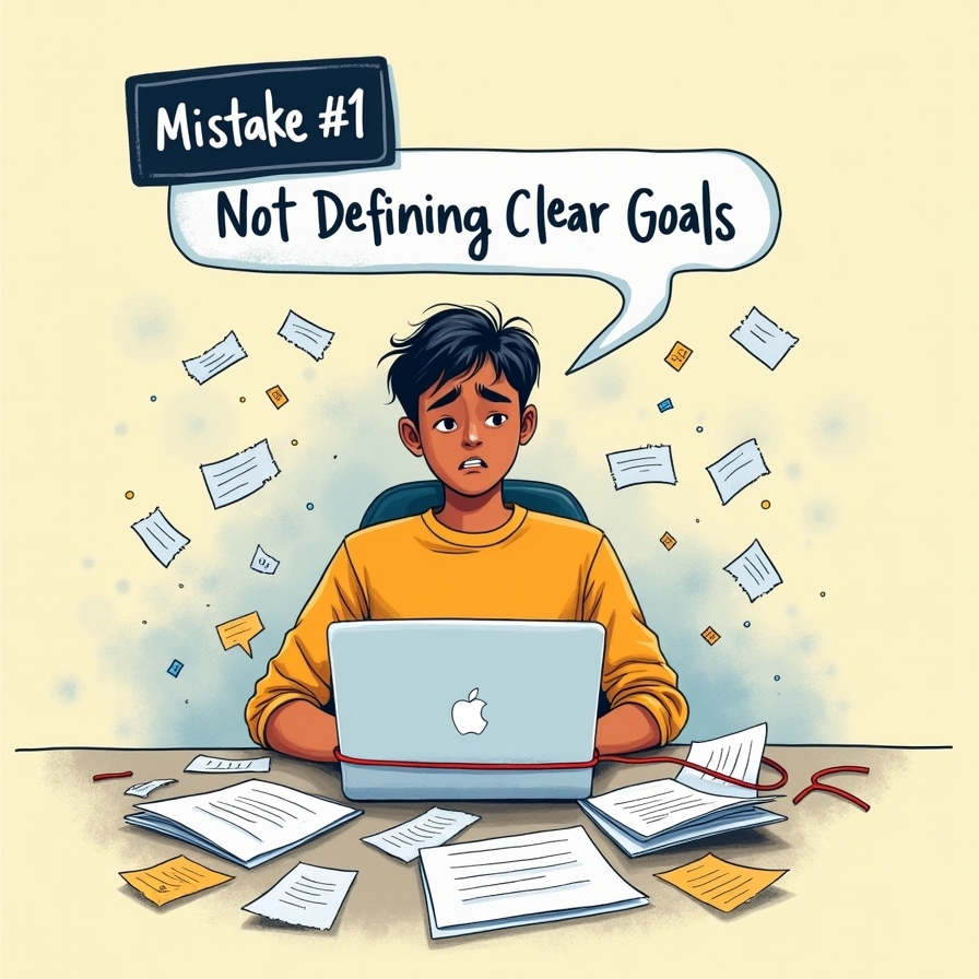Mistake #1 Not Defining Clear Goals Before Starting