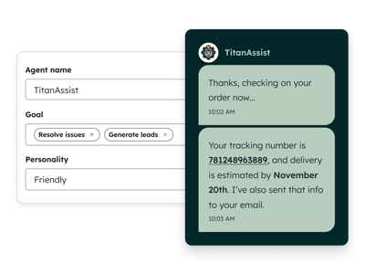 Service and Commerce Hub Customer agent